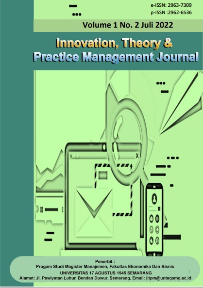 					View Vol. 4 No. 1 (2025): Vol. 4 No. 1 (2024); Januari: Innovation, Theory & Practice Management Journal
				